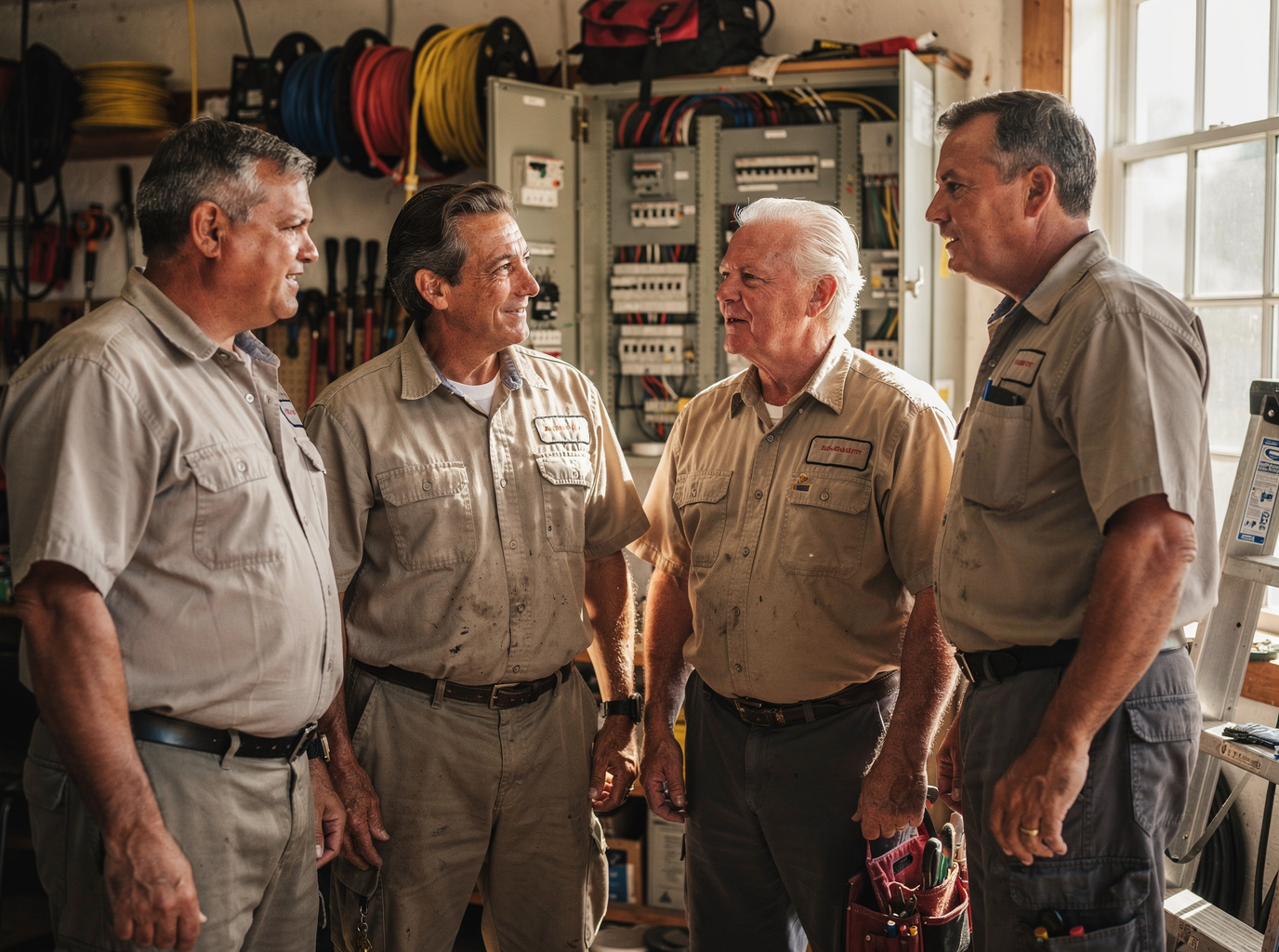 The Electrician Niceville Fl team at work in Niceville